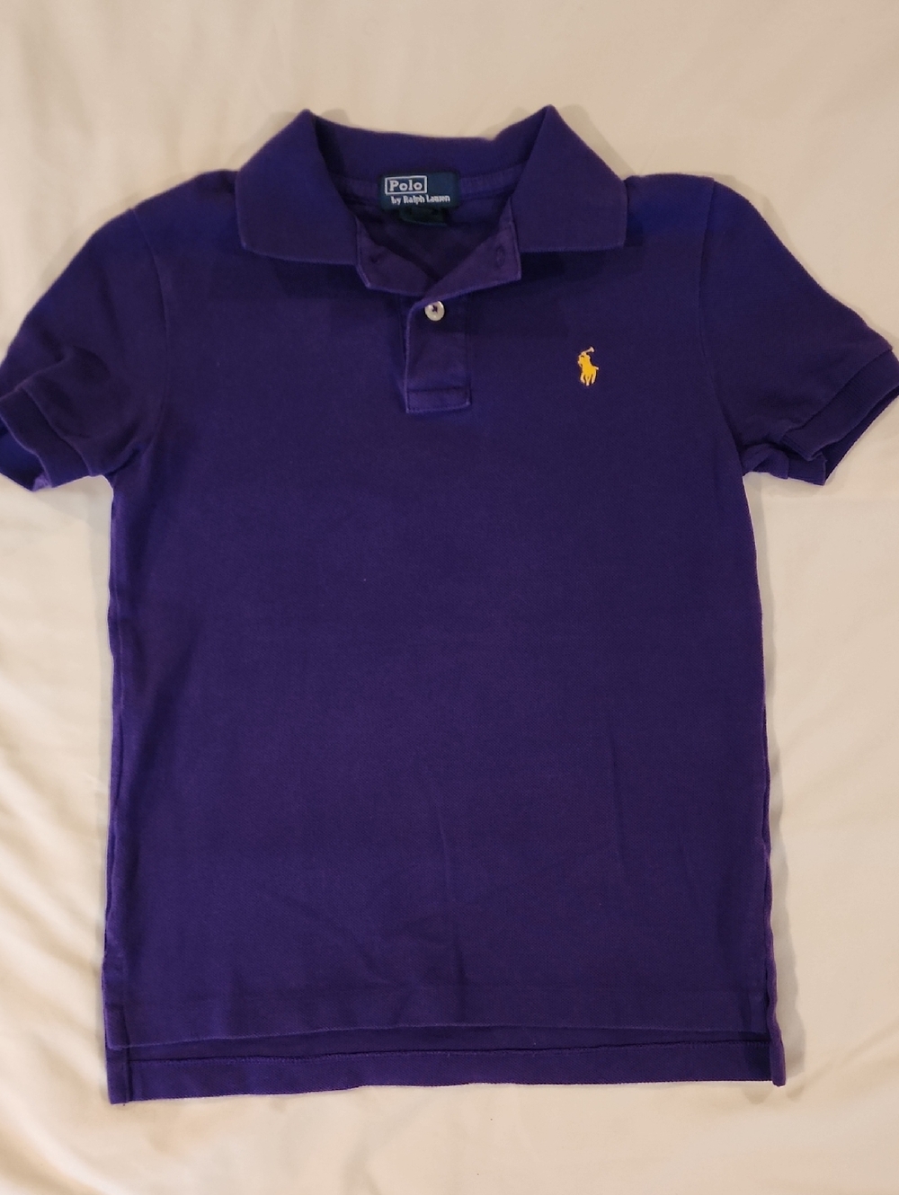 Polo by Ralph Lauren Kids' Purple Short Sleeve Polo Shirt - Size 6